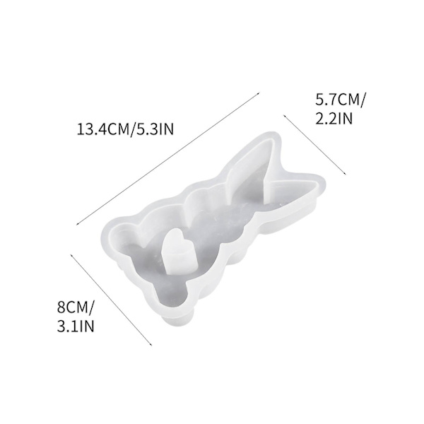 Påskehare Silikoneforme. Påskehare Bageform. Påskehare Silikoneform til Gips. Sojavokslys NUO20241341 D