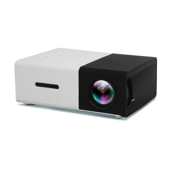 Black Yg300 Pro Led Mini-projektor 480x272 piksler støtter 1080p HDMI USB-lyd bærbar hjemmemedievideospiller