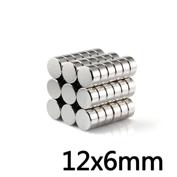 5/10/20st 12x6 Mm Sök Mindre diameter Magnetisk 12mmx6mm Bulk Små runda magneter 12mmx6mm Neodymium Skivmagneter 12*6 Mm 5pcs