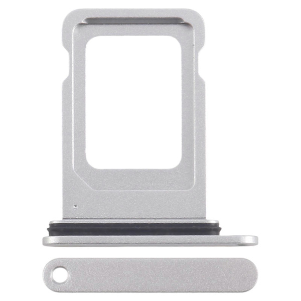 Kompatibel med iPhone 16e SIM-kortbakke Silver