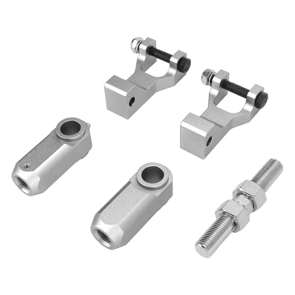 5 Pcs/Set ATV Front Rear Lowering Kit in Aluminum Alloy, Replacement for Raptor 350 660 700 Silver