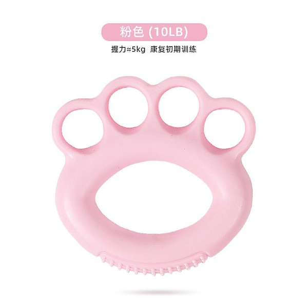 Handträningsboll, handgreppskompatibel förstärkare Handträningsövningar, fingertränare kompatibel med artrit äldre och barn Pink 10LB