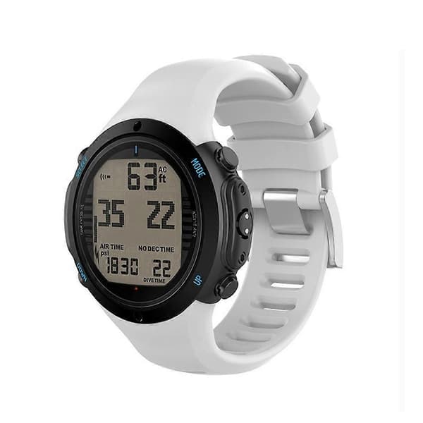 Älykellon silikoninen ranneke Suunto D6i -kelloon White