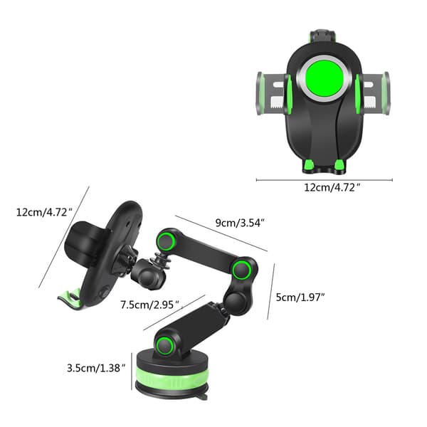 Mobile Phone Holder Car Center Console Stack Holder Suction Cup Support Clamp Mount Hands-free