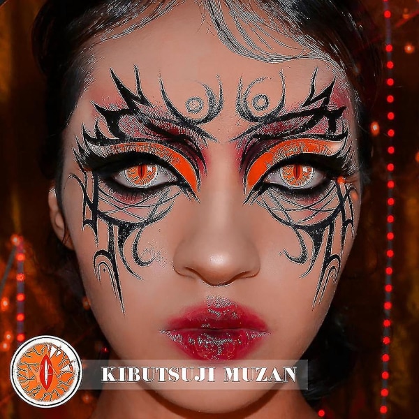 2 stk/par årlige kontaktlinser til øjne Colorcon Cosmetics Cosplay linse Cosplay Makeup Anime tilbehør Farvede linser Douma