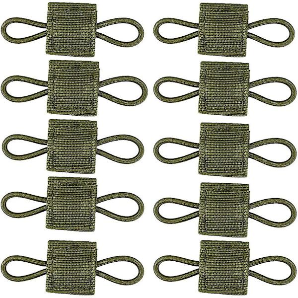 10 kpl Taktiset Liivit Reppuja Pusseja Tarvikkeita Taktiset Varusteet Pidike Leike Molle-Kiinnitys Nauha Joustava Sidoin Nauha Solki Army Green