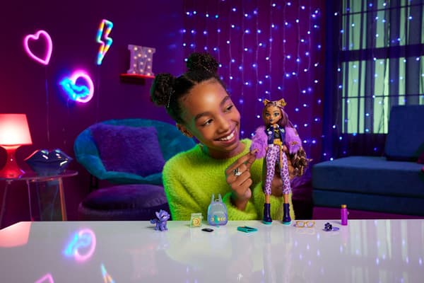 Monster High Clawdeen Doll with Pet and Accessories Multifärg Tyg, Plast
