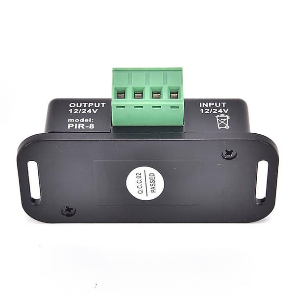 Automatisk DC 12V 24V 6A Infrarød PIR Bevegelsessensor Bryter For LED Lys Lampe