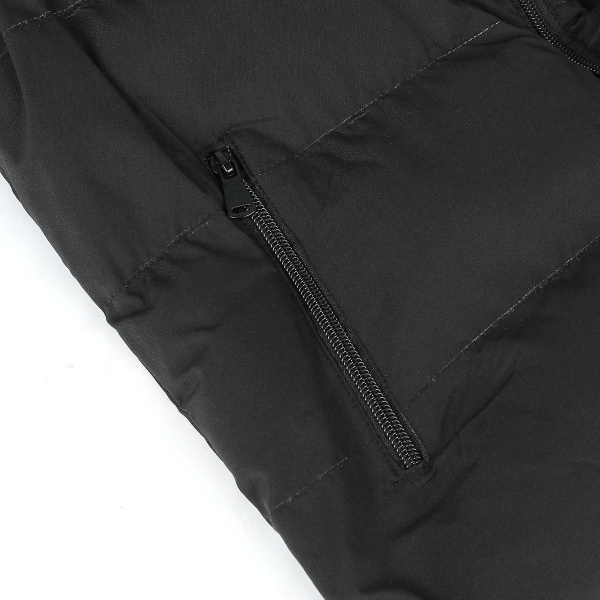 Seeunique Herre Lett Pakkbar Dunjakke Veste Ermeløs Quiltet Jakke Frakk Black XL