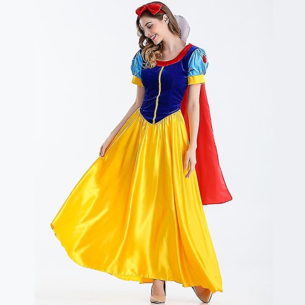 Voksen Cosplay Plus Size kjole jente prinsessekjole kvinner voksen tegneserie prinsesse snøhvit Halloween fest kostyme for kvinner jente Kids-S