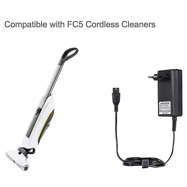 Oplader til Karcher Fc5 Premium Vc4 Cordless Cleaner Eu-stik