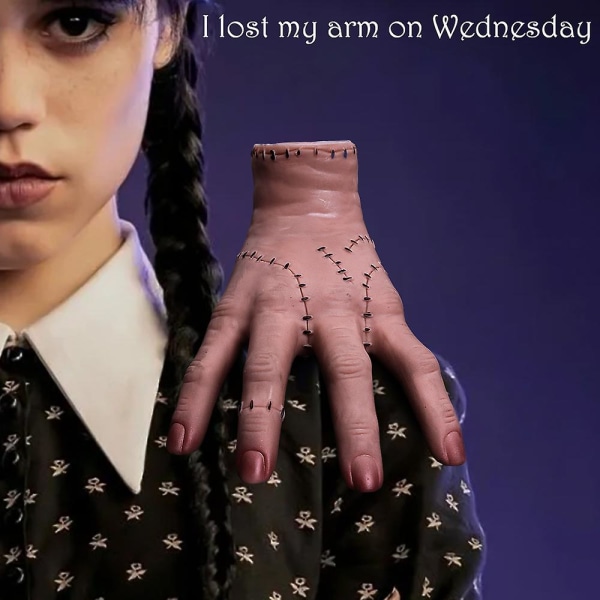 Onsdag Addams Thing Hand Skrekk Ornament Broken Hand