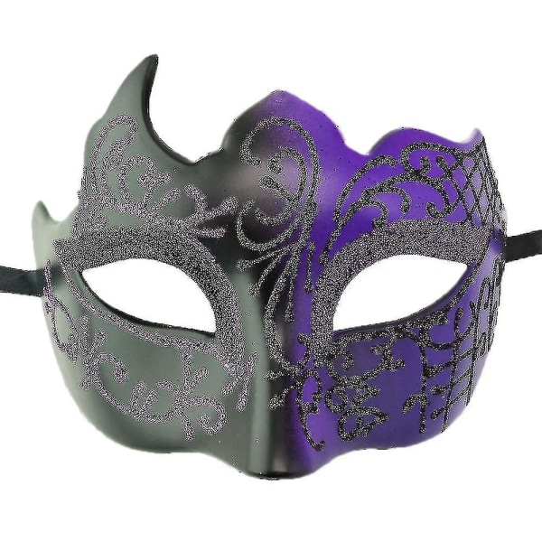 Karneval/påskdag Cosplay Mask Romersk Mask Män Horror Maskerad Mask Halloween Rekvisita purple