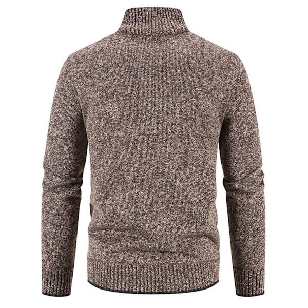 Strikkede avslappede cardigans for menn brun Brown M