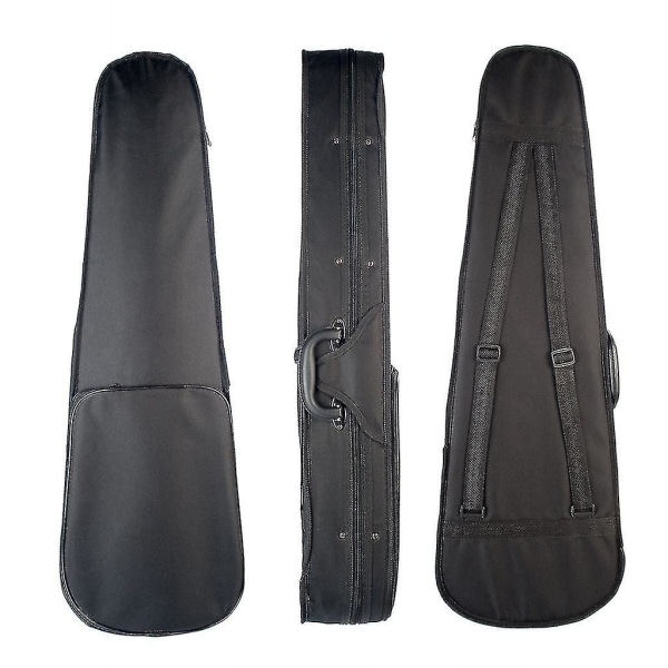 Violin Case 4/4 Størrelse Professionel Trekantet Form Violin Hard Case Gul Indvendig Violin Dele