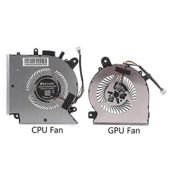 4-bens radiatorblæser Kompatibel med MSI Katana GF66 GF76, CPU-køleblæser CPU GPU
