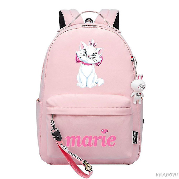 Aristocats Marie Katt Ryggsekker For Skole Tenåringer Jenter Gutter Kawaii Menn Kvinner Boksekk Laptop Ryggsekker Mochilas multi