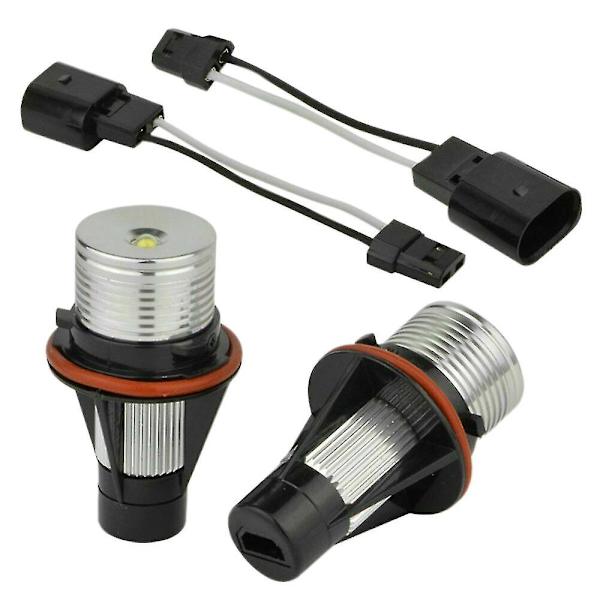 1 pari 8000k valkoisia LED-enkeli silmä merkkivalo lamppuja - E39 E53 E60 E63 E64 E66 E87 5 6