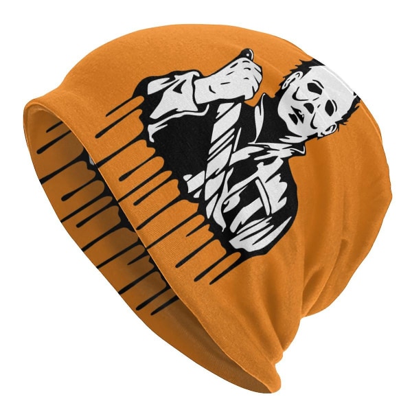 Michael Myers Knivar Konst Slouchy Beanie Hat Kvinnor Män Halloween Skräckfilm Hip Hop Stickning Skullies Beanies Cap för vinterskidor 1