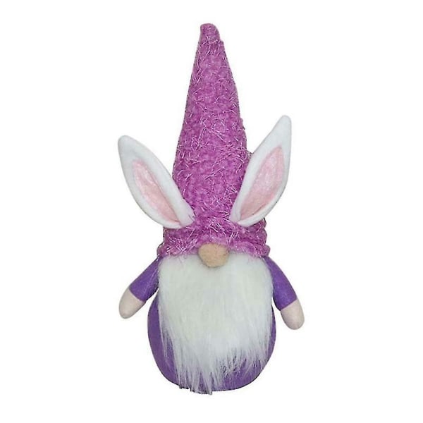 10 tum Easter Bunny Ansiktslös Tomte Plysch Leksak Docka Ornament