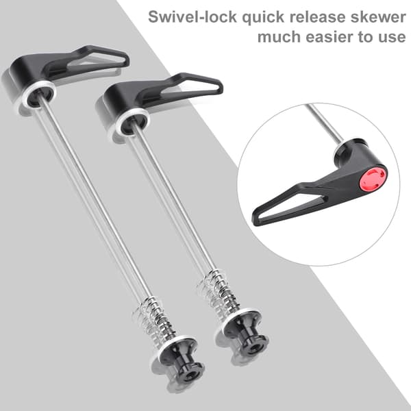 2 pcs Mountain Bike Quick Release Black 100mm 130mm