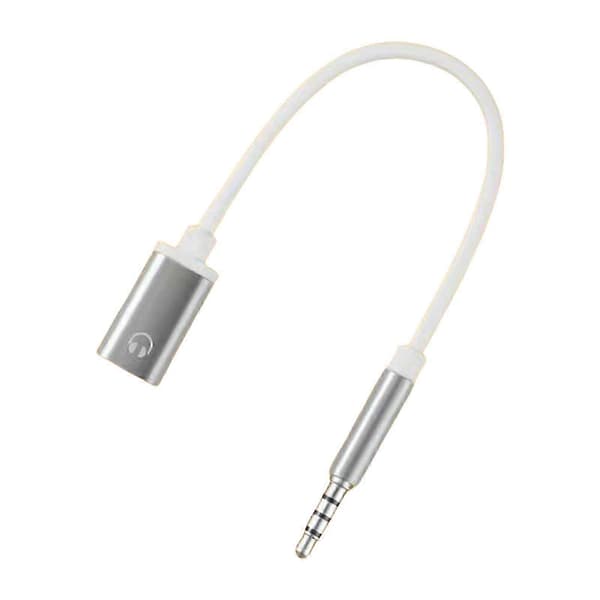3,5 mm til USB-C hodetelefonadapter for 15/16, Android-telefon, alle øretelefoner Silver