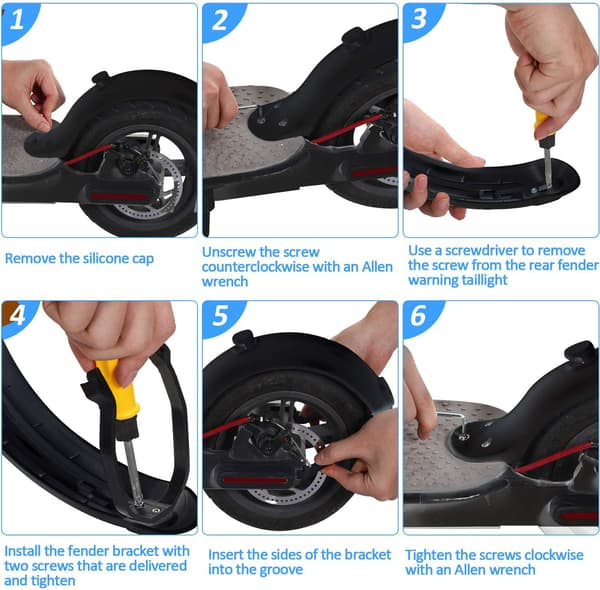 INF Xiaomi M365 / M365 Pro bagagerum med tilbehør Sort