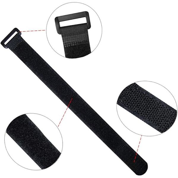 Premium sort Velcro-kabel sæt, alsidigt Velcro sort Black set3