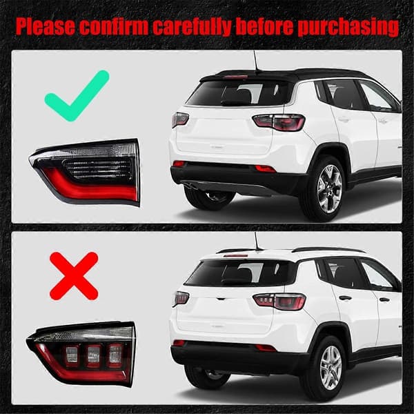 För Jeep Compass Bakljus Baklykta Bromslampa Montering Vänster