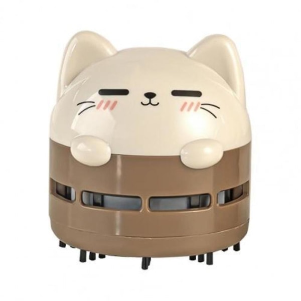 Mini-kokoinen söpö lemmikkieläinten imuri USB-latauksella, suuttimella, puhdistusharjalla, irrotettava, kannettava roskien poistoon With battery59