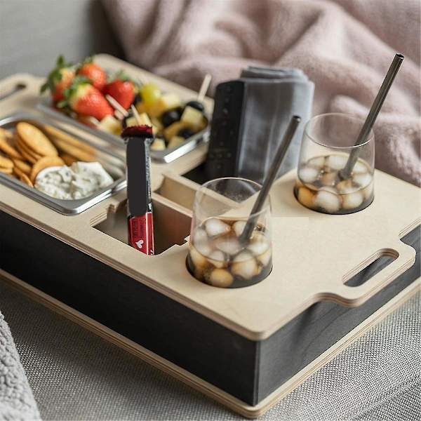 Couchbar - Henkilökohtaiset 2 Snack-kulhoa (toimitus ei sisälly), järjestäjä ja pulloteline - Couchbu