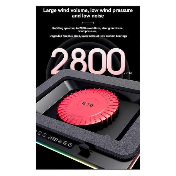 IETS Kjøleplate for Gaming Laptop for 14 tommer EU-PLUGG