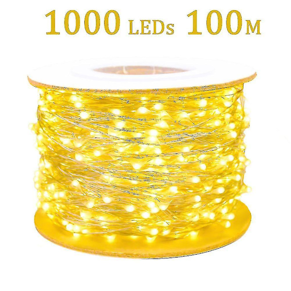 30m 50m 100m LED Fejelygter Dekoration Soveværelse Dekoration Nytårs Garland Copper Multi color 20M No controller