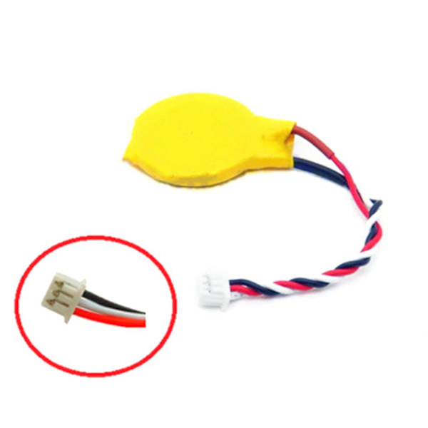 10 stk. Cmos-batteri til Bios Cmos-batteri Cr2032 med 3-bens kabel