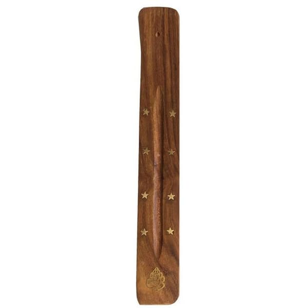 Incense holder with Ganesh motif Trä, mässing