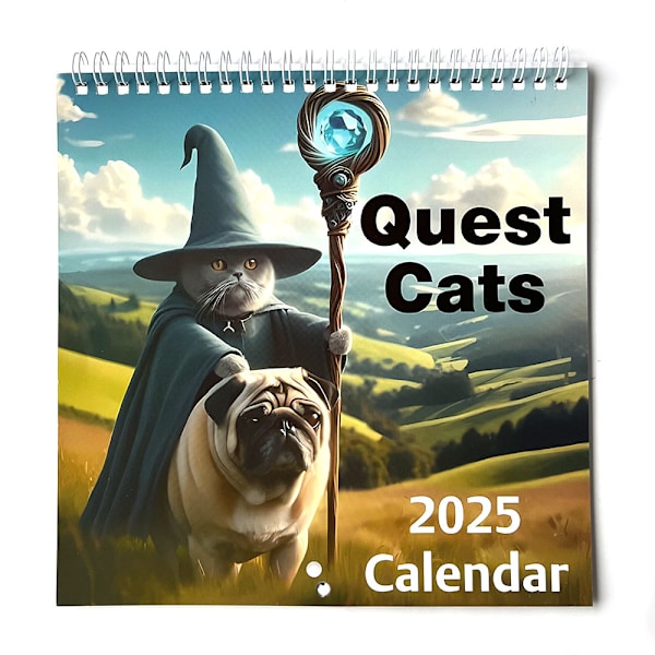 2025-kalendern - De brölande tjugotalen 2025 2025 Wizard Cat Calendar