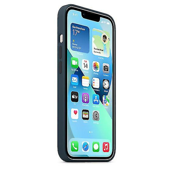 Silikon Telefon Cover til iPhone 13 Abyss Blue