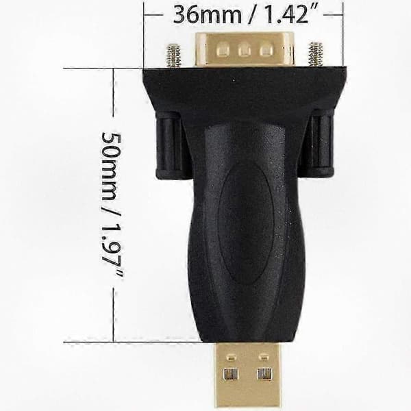 USB til RS232 Adapter med Chipset, USB DB9 Seriel Konverter Kompatibel med Windows Operativsystemer for Pålidelig Dataoverførsel