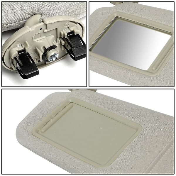 Kompatibel med 2007-2011 Venstre Førerside Solskjerm Lys Beige