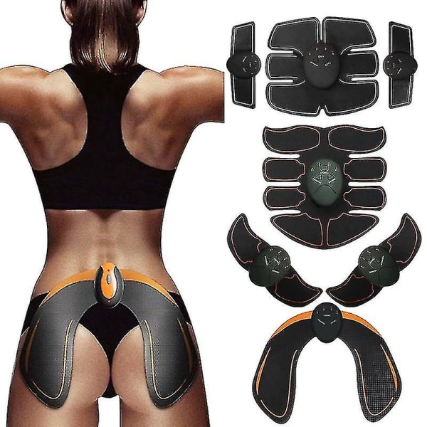 Muskelstimulator Ems Wireless Abs Minal Muscle Trainer Toner Body Fitness Hip Trainer Shaping Patch Slanking Trainer Unisex Hip