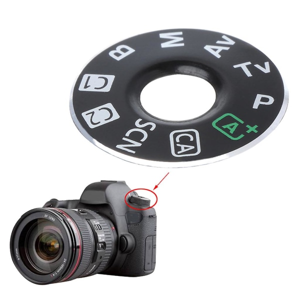 Kamera Funktion Dial Mode Gränssnitt Cap Button Reparation Delar för Canon Eos 6d Ny