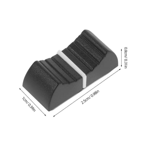50 stk. konsolmixer-skyderfaderknapper udskiftning til potentiometer-mixerkonsolskyder 2.50X1.00X0.80CM