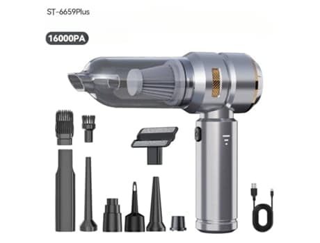 Cuich Handheld Vacuum Cleaner, Brushless Motor, Cordless, Strong Suction 16000pa Silver Gold