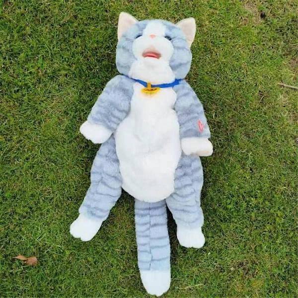Doll Bag Cat Simulation Pet Backpack, Touch-Sensitive Singing Electric Plush Bag, B