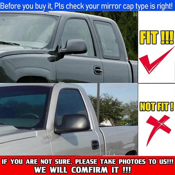 Til 1999-2006 Chevy Silverado GMC Sierra Krom Bakspejlsdæksler Overlay