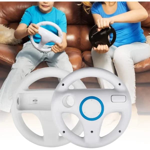 [LCS] 2 * Ohjauspyörä Wiille, Racing-ohjauspyörä Joystick Wii Ohjauspyörä Wii-ajopeliohjauspyörä A
