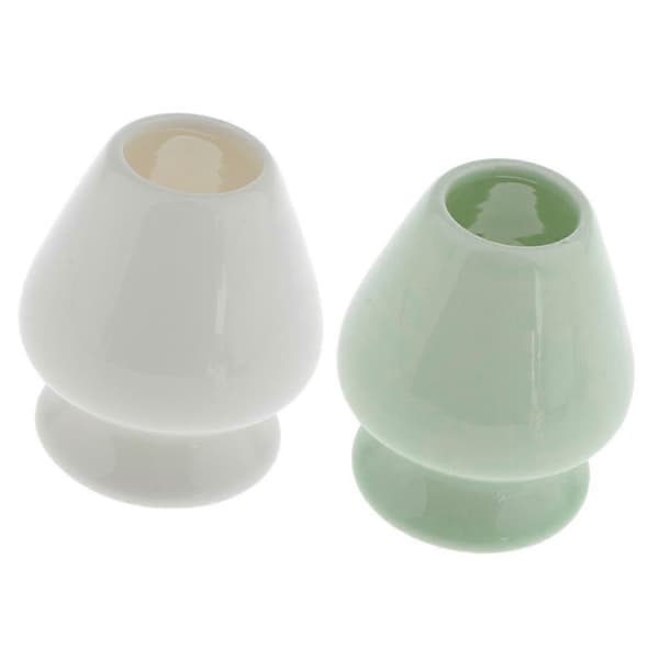 Eramik Matcha-visphållare Bambuvispställ Teset Tetillbehör, 2-pack