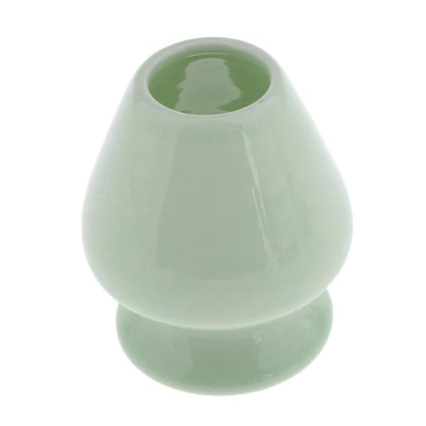 Keramisk Matcha Piskeris Holder Stand til Japansk Te Ceremoni Grøn