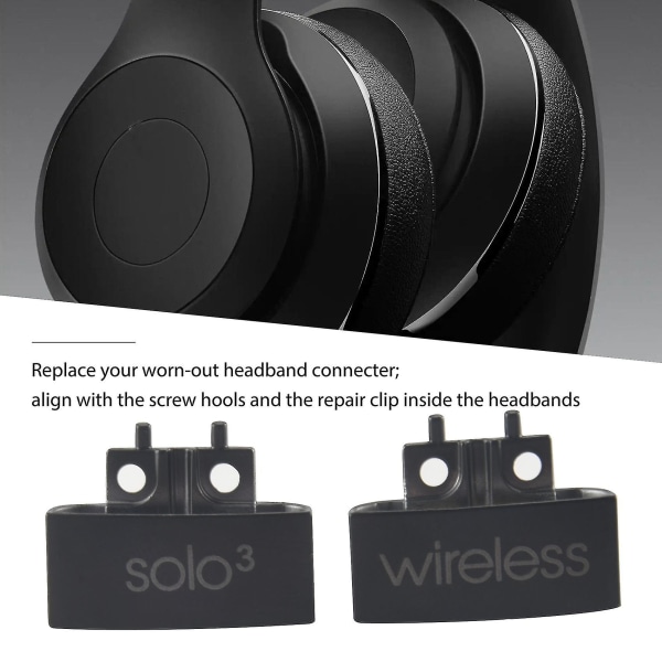 Gångjärnsbyte Pannbandskontakt Cover för Beats Solo 3 Wireless A1796 On-ear Headph