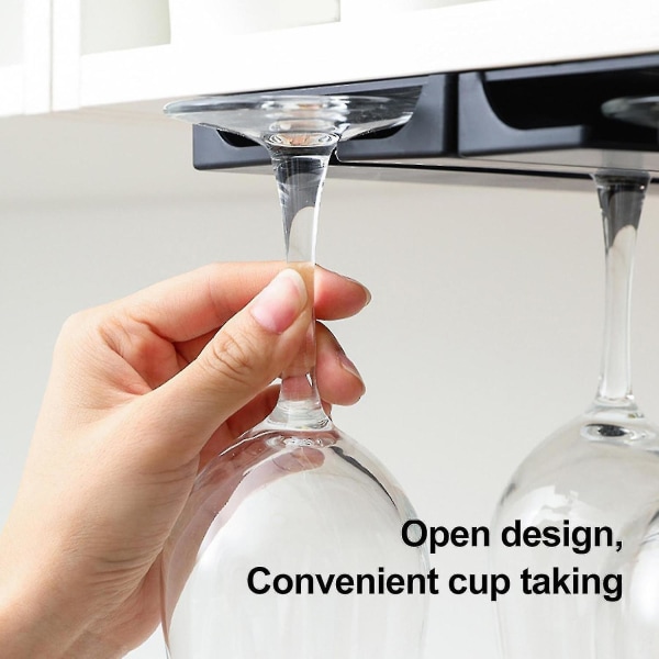 Vinglassstativ, Ingen Boring Vinglassholder Under Hylle & Skap, Hengende Stemware Stativ Organi